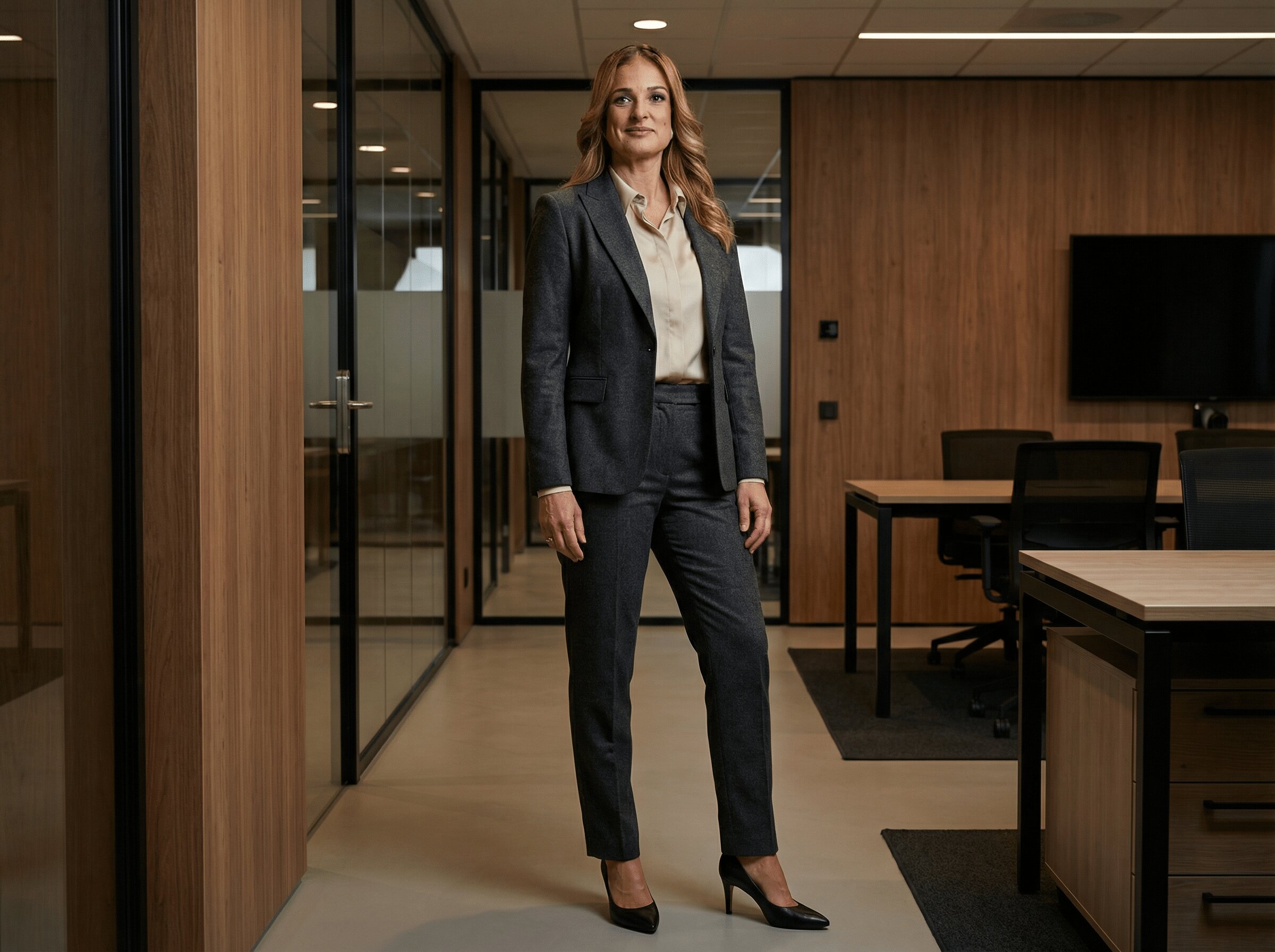 Mörkgrå Vinterkostym